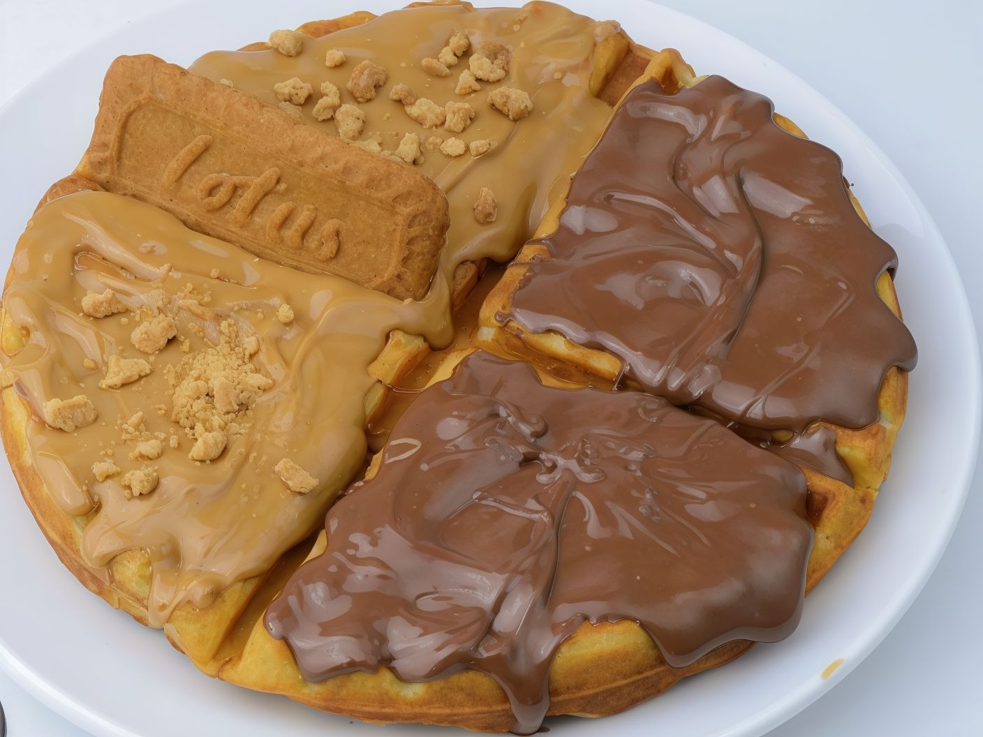 Waffle half and half