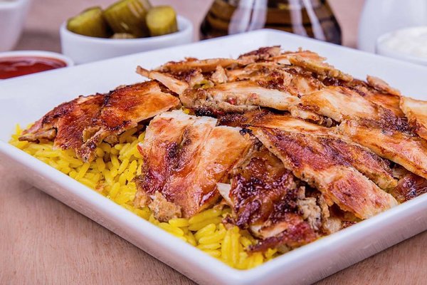 Chicken shawarma fatteh