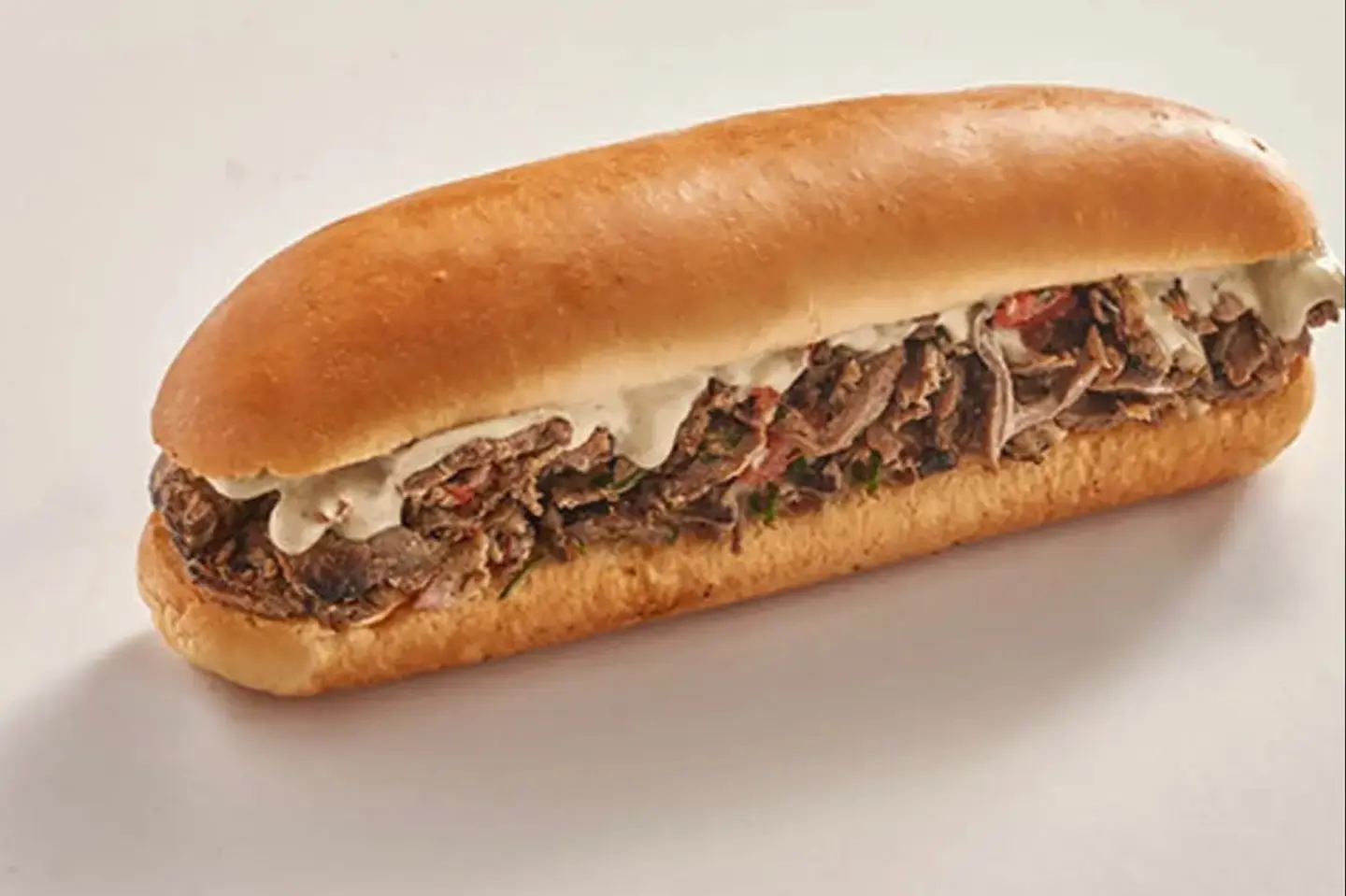 Meat shawarma with French bread