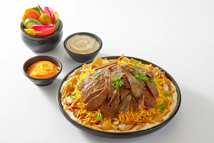 Meat shawarma fatteh