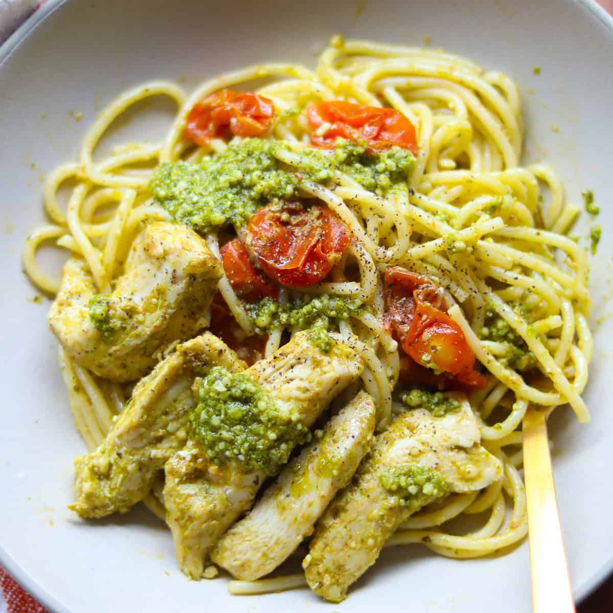 Chicken Pesto Spaghetti