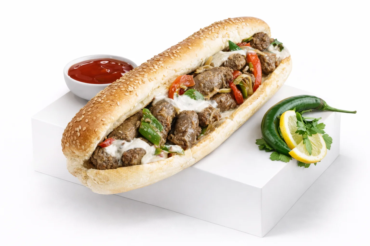 Alexandrian Sujok Sandwich