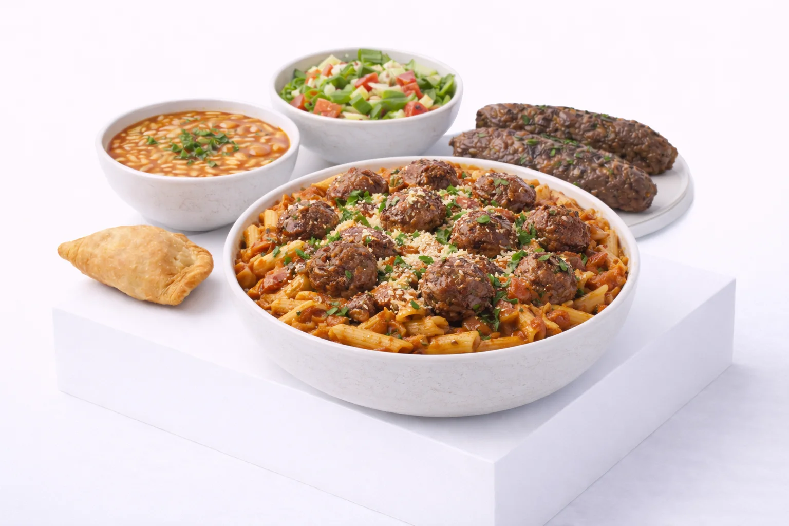 Meat Balls Pasta Meal